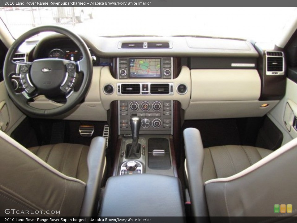 Arabica Brown/Ivory White Interior Dashboard for the 2010 Land Rover Range Rover Supercharged #80600804