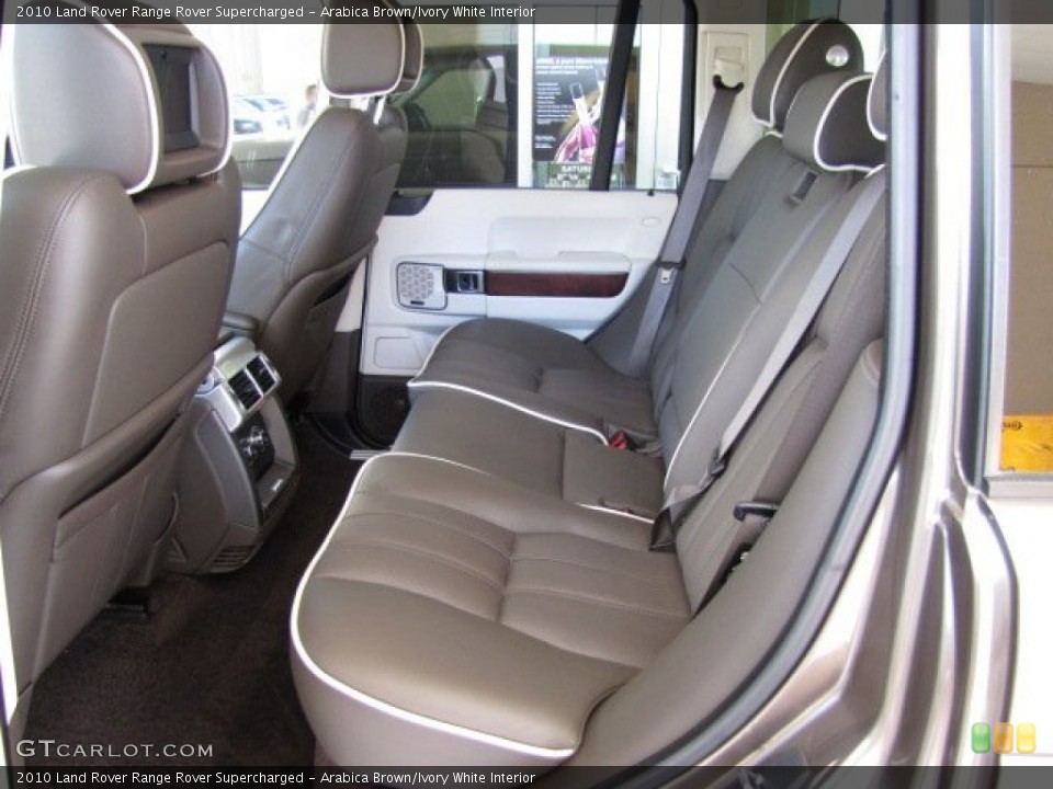 Arabica Brown/Ivory White Interior Rear Seat for the 2010 Land Rover Range Rover Supercharged #80600846