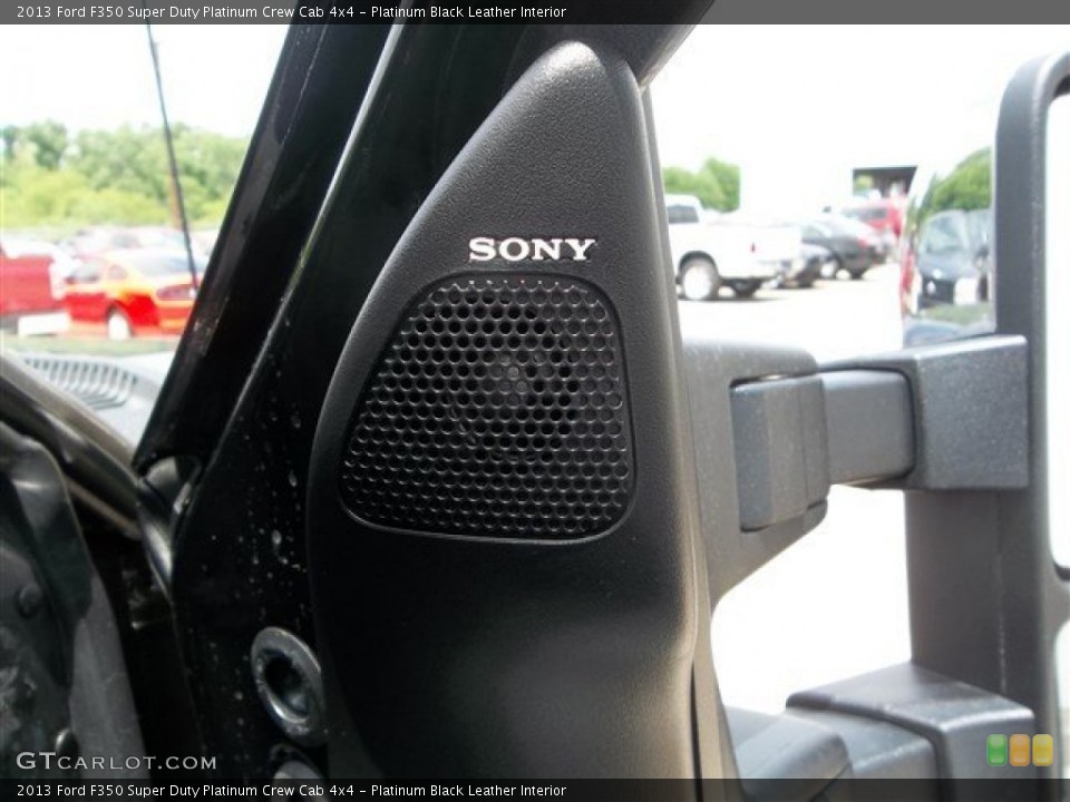 Platinum Black Leather Interior Audio System for the 2013 Ford F350 Super Duty Platinum Crew Cab 4x4 #80601055