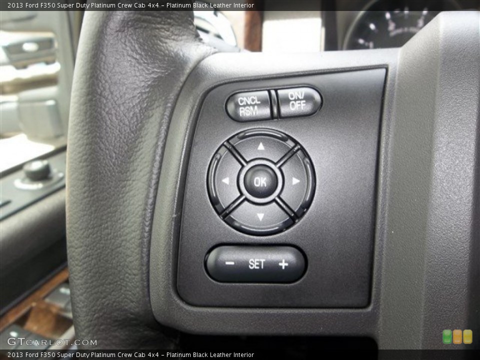 Platinum Black Leather Interior Controls for the 2013 Ford F350 Super Duty Platinum Crew Cab 4x4 #80601464