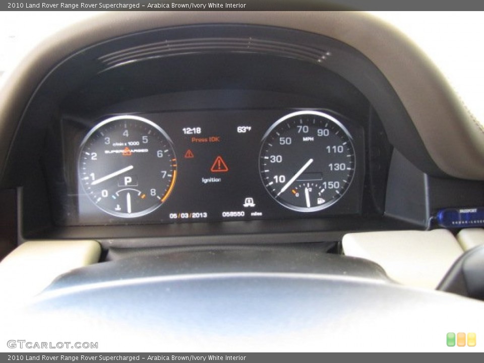 Arabica Brown/Ivory White Interior Gauges for the 2010 Land Rover Range Rover Supercharged #80601472