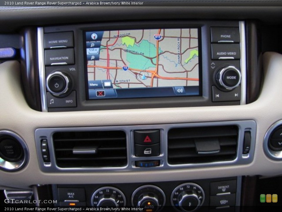 Arabica Brown/Ivory White Interior Navigation for the 2010 Land Rover Range Rover Supercharged #80601607