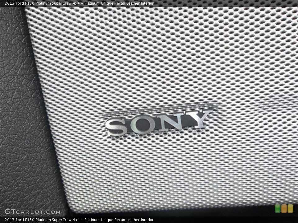 Platinum Unique Pecan Leather Interior Audio System for the 2013 Ford F150 Platinum SuperCrew 4x4 #80601994