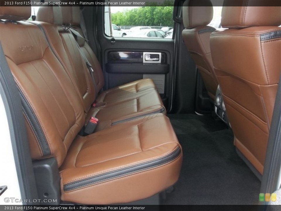 Platinum Unique Pecan Leather Interior Rear Seat for the 2013 Ford F150 Platinum SuperCrew 4x4 #80602129
