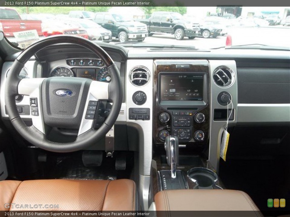 Platinum Unique Pecan Leather Interior Dashboard for the 2013 Ford F150 Platinum SuperCrew 4x4 #80602213