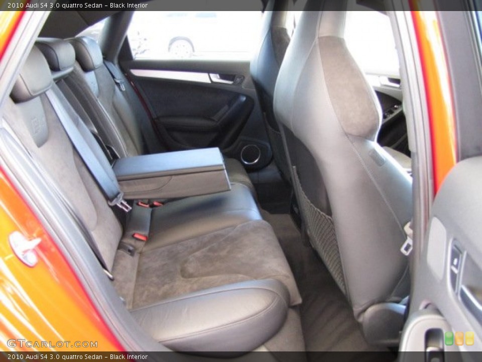 Black Interior Rear Seat for the 2010 Audi S4 3.0 quattro Sedan #80602450