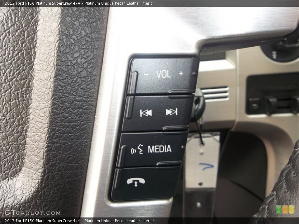 Platinum Unique Pecan Leather Interior Controls for the 2013 Ford F150 Platinum SuperCrew 4x4 #80602453