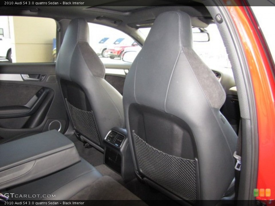 Black Interior Rear Seat for the 2010 Audi S4 3.0 quattro Sedan #80602606