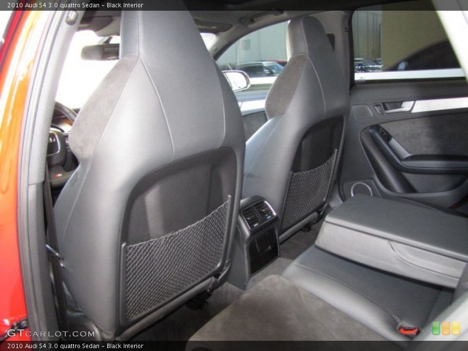 Black Interior Rear Seat for the 2010 Audi S4 3.0 quattro Sedan #80602624