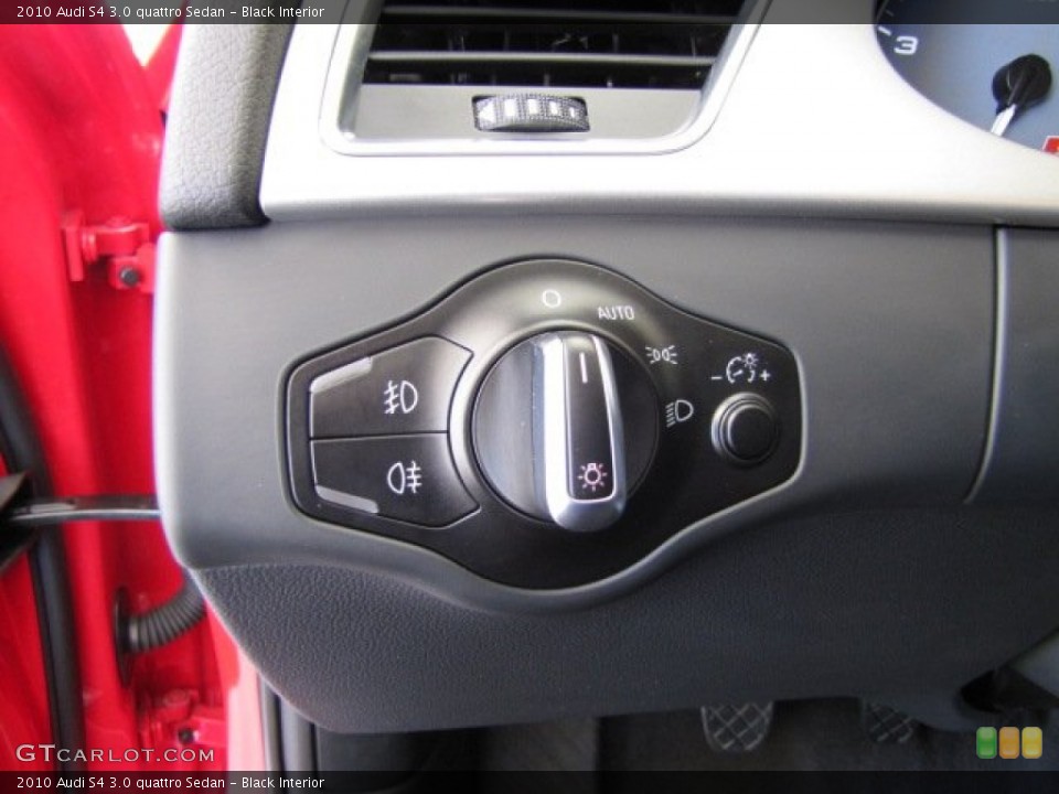 Black Interior Controls for the 2010 Audi S4 3.0 quattro Sedan #80602773