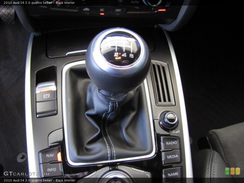 Black Interior Transmission for the 2010 Audi S4 3.0 quattro Sedan #80602913