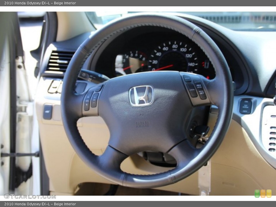 Beige Interior Steering Wheel for the 2010 Honda Odyssey EX-L #80605661