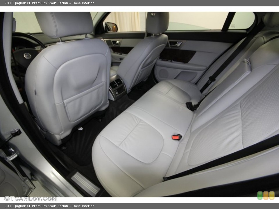 Dove Interior Rear Seat for the 2010 Jaguar XF Premium Sport Sedan #80607991