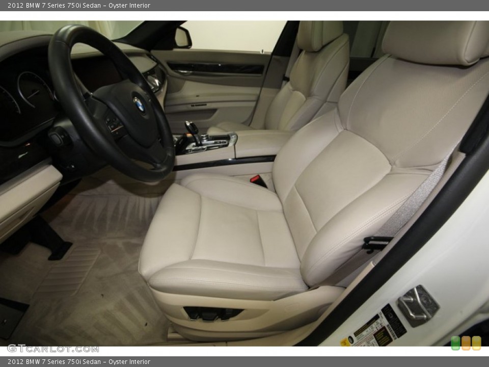 Oyster Interior Photo for the 2012 BMW 7 Series 750i Sedan #80609432