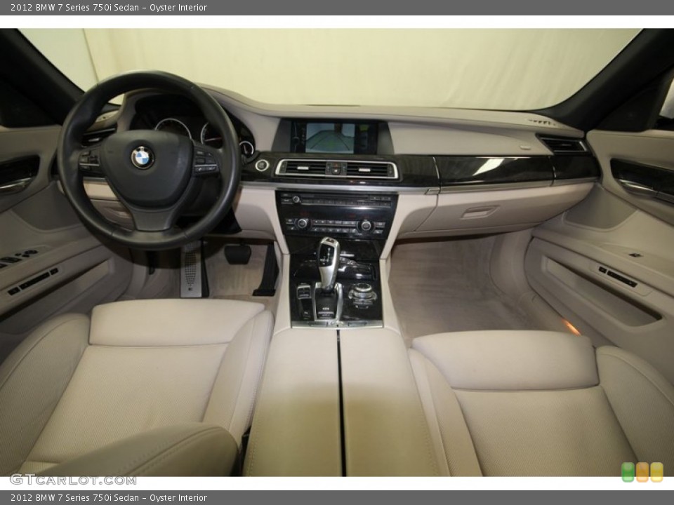 Oyster Interior Dashboard for the 2012 BMW 7 Series 750i Sedan #80609455