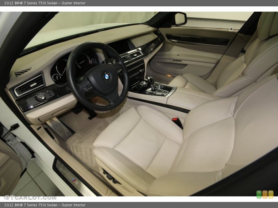 Oyster Interior Prime Interior for the 2012 BMW 7 Series 750i Sedan #80609679