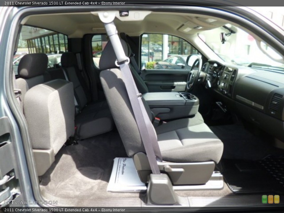 Ebony Interior Photo for the 2011 Chevrolet Silverado 1500 LT Extended Cab 4x4 #80609896