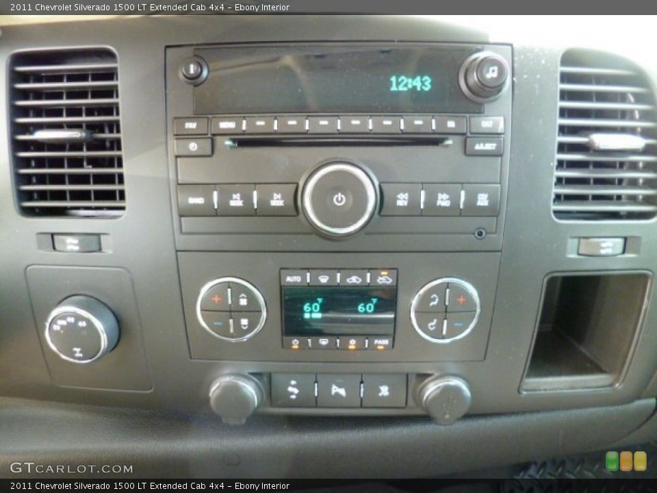 Ebony Interior Controls for the 2011 Chevrolet Silverado 1500 LT Extended Cab 4x4 #80610030