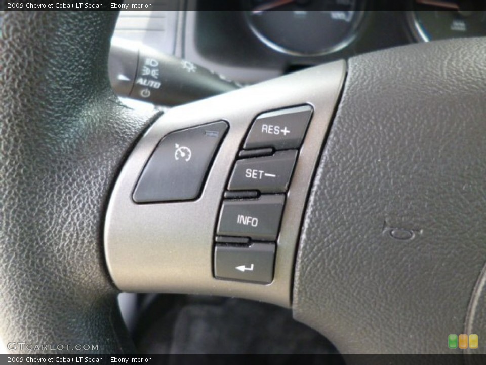 Ebony Interior Controls for the 2009 Chevrolet Cobalt LT Sedan #80610445