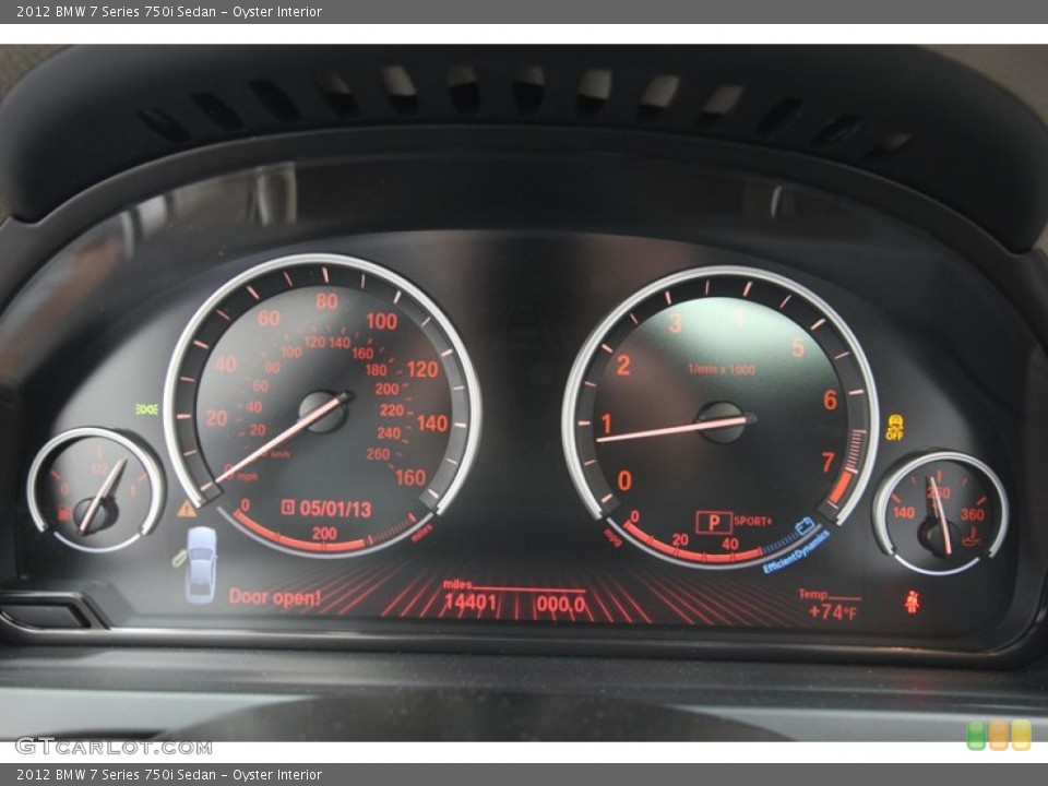 Oyster Interior Gauges for the 2012 BMW 7 Series 750i Sedan #80610604