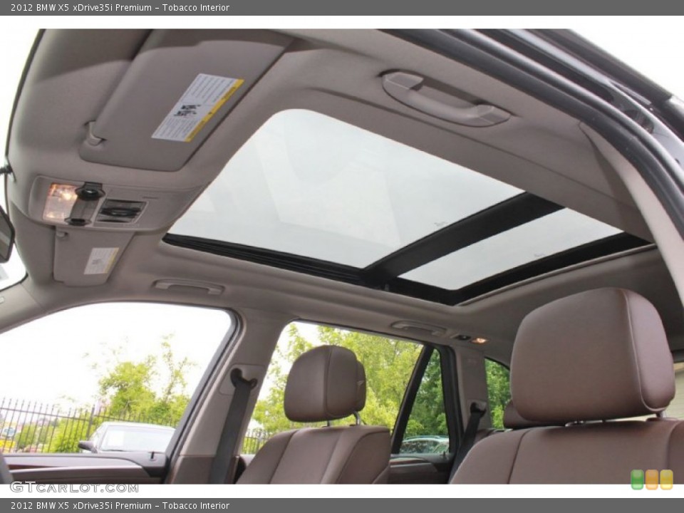 Tobacco Interior Sunroof for the 2012 BMW X5 xDrive35i Premium #80613244