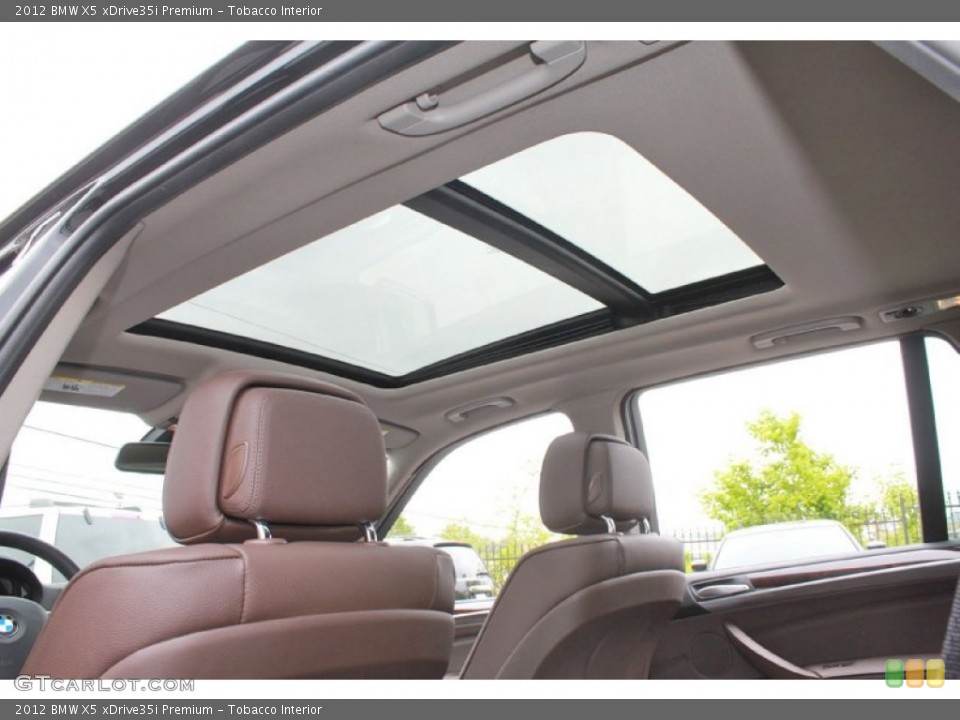 Tobacco Interior Sunroof for the 2012 BMW X5 xDrive35i Premium #80613258