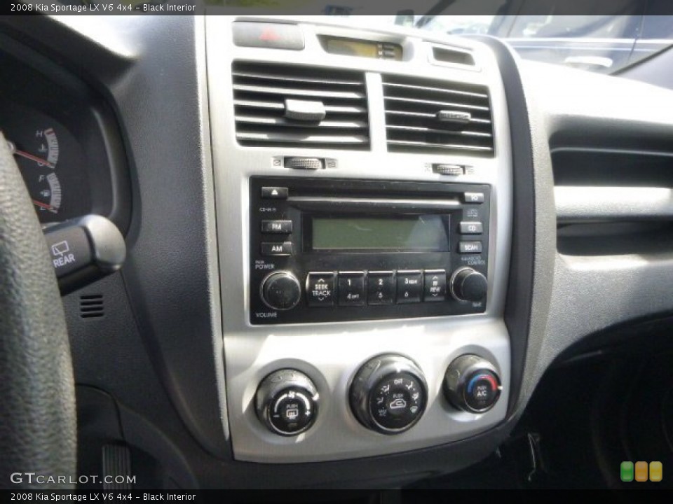 Black Interior Controls for the 2008 Kia Sportage LX V6 4x4 #80615971