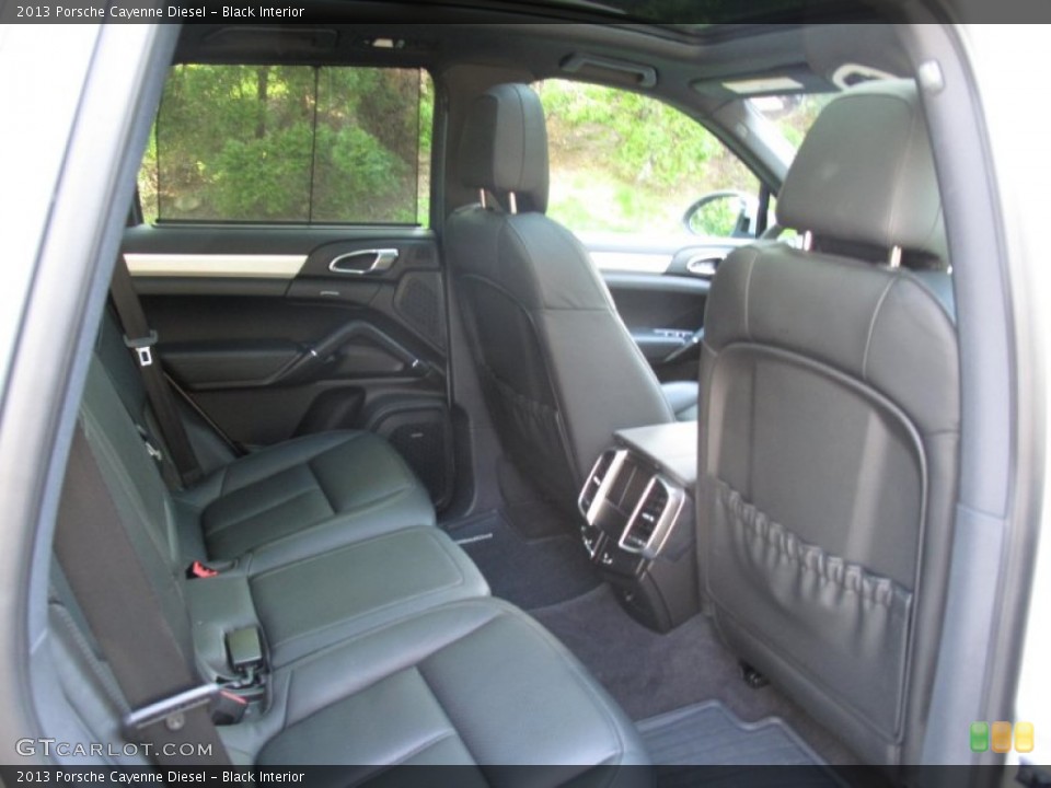 Black Interior Rear Seat for the 2013 Porsche Cayenne Diesel #80616169