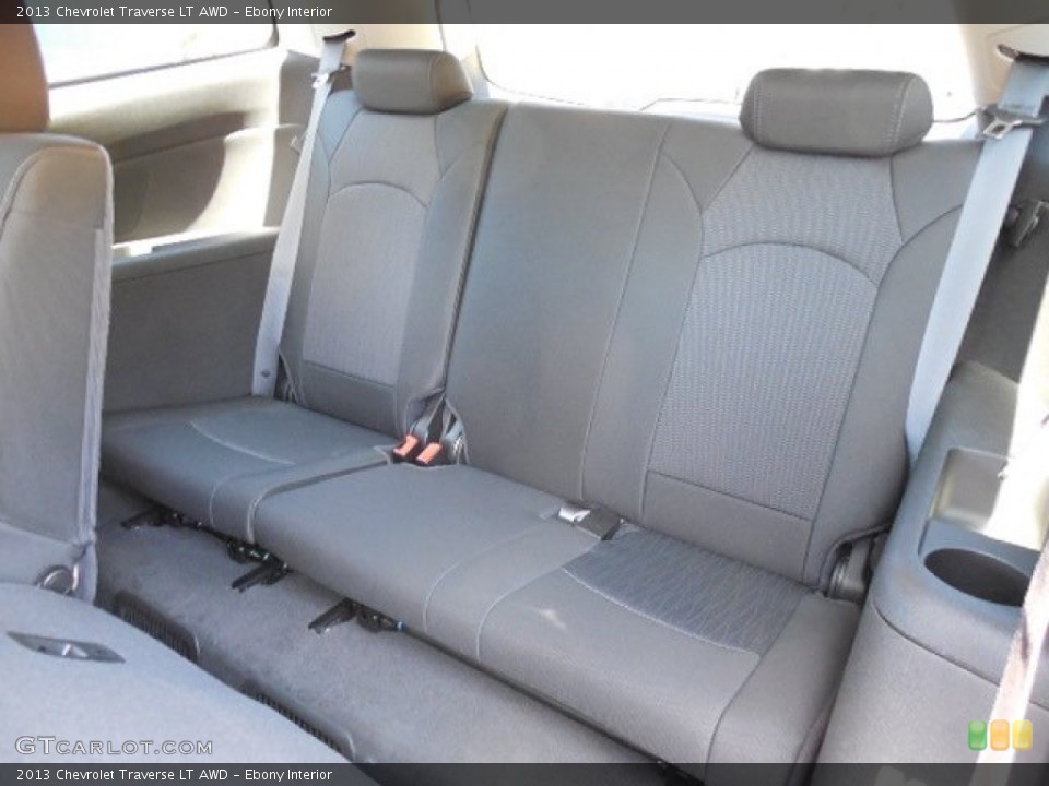 Ebony Interior Rear Seat for the 2013 Chevrolet Traverse LT AWD #80616700