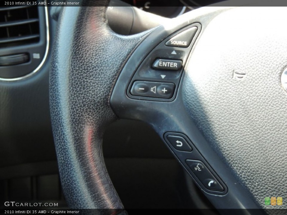 Graphite Interior Controls for the 2010 Infiniti EX 35 AWD #80616919