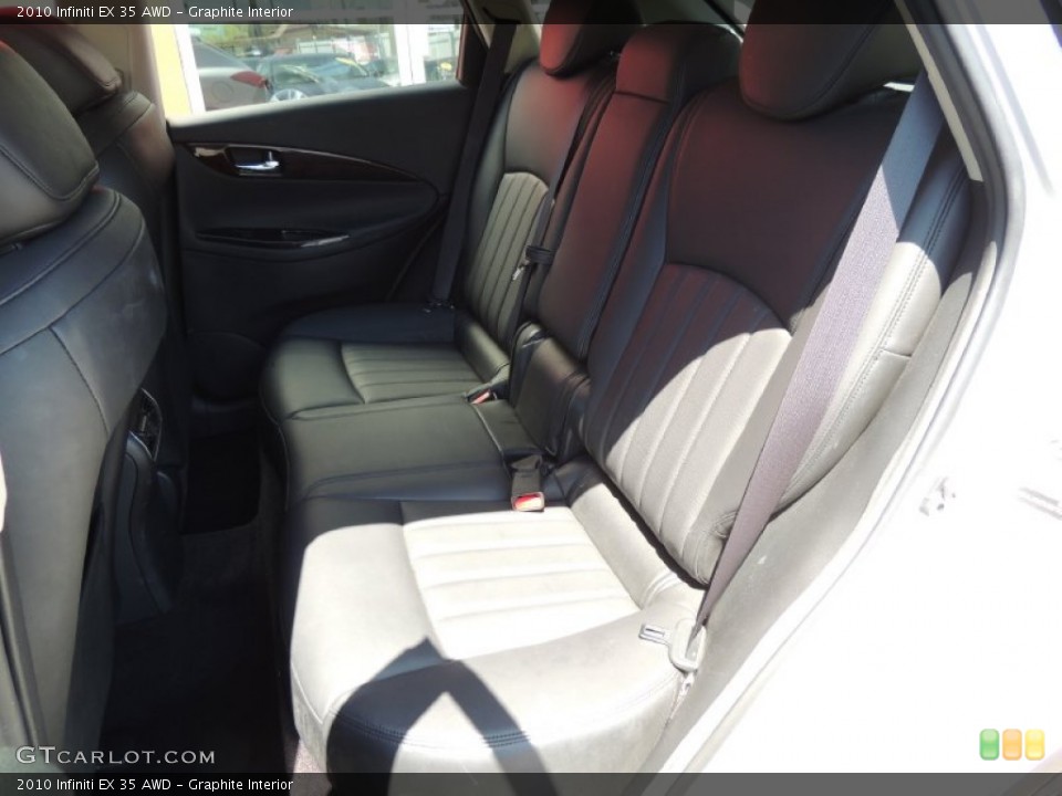 Graphite Interior Rear Seat for the 2010 Infiniti EX 35 AWD #80616991