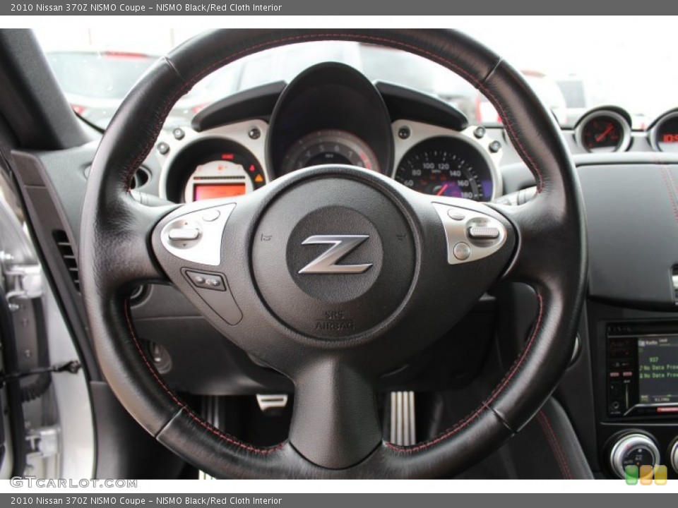 NISMO Black/Red Cloth Interior Steering Wheel for the 2010 Nissan 370Z NISMO Coupe #80617273
