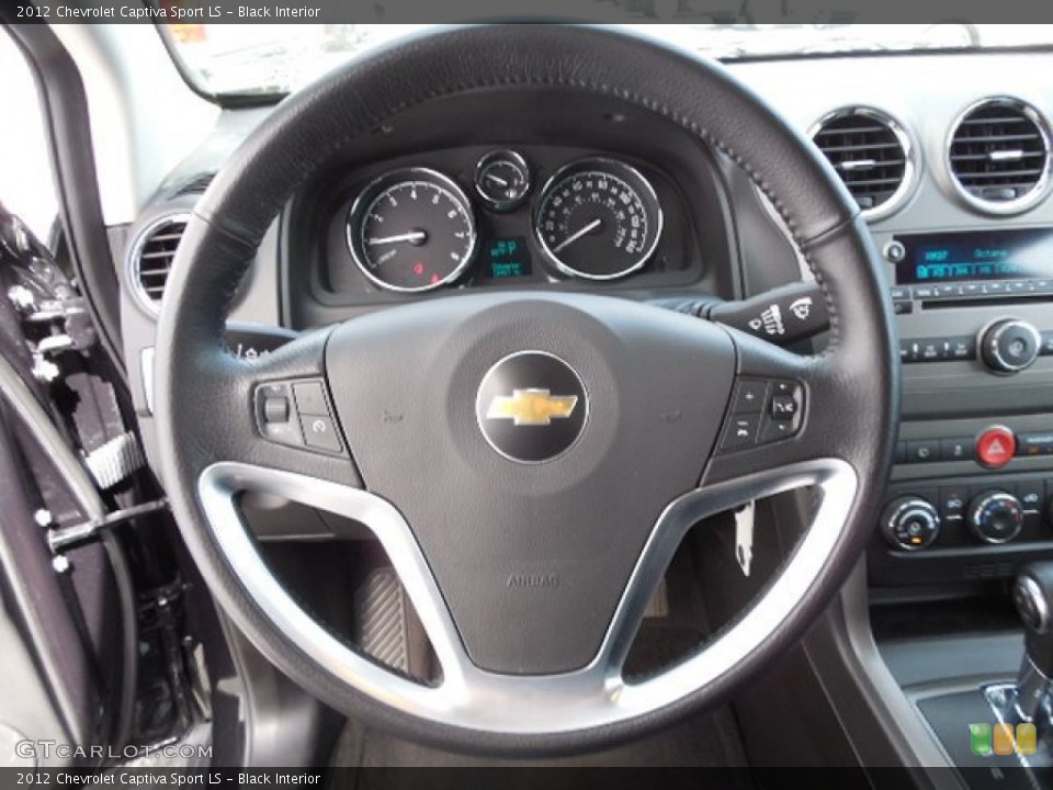 Black Interior Steering Wheel for the 2012 Chevrolet Captiva Sport LS #80617454