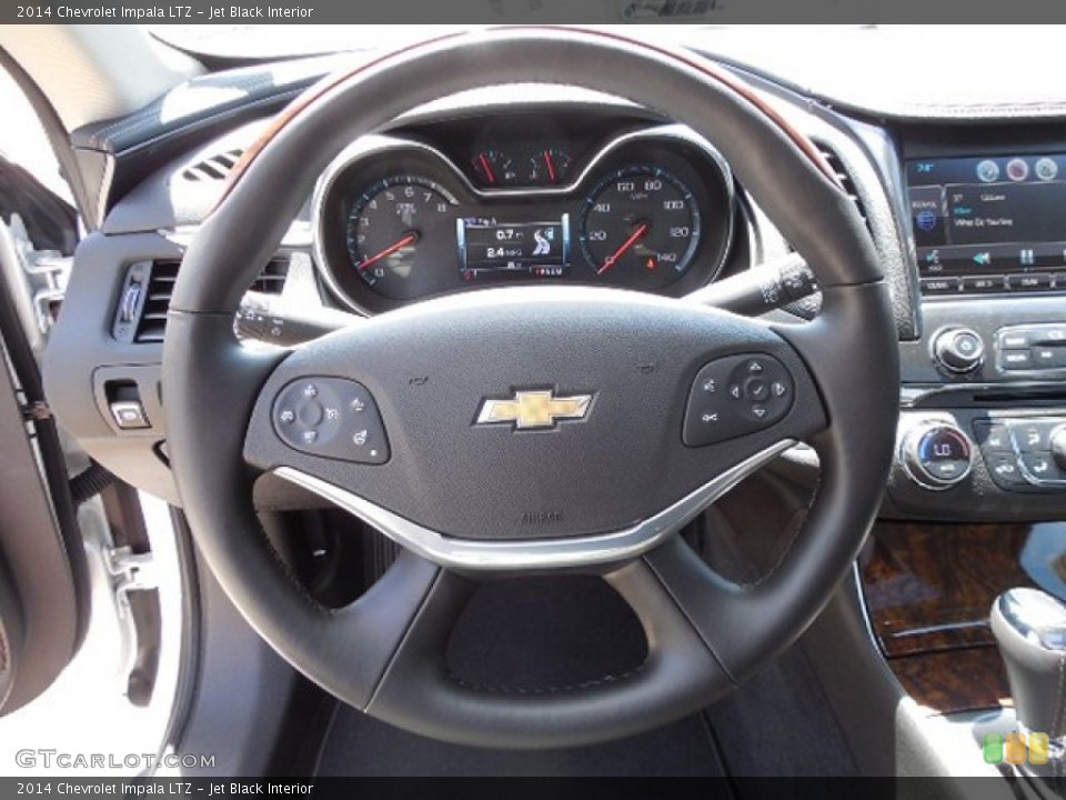 Jet Black Interior Steering Wheel for the 2014 Chevrolet Impala LTZ #80617571