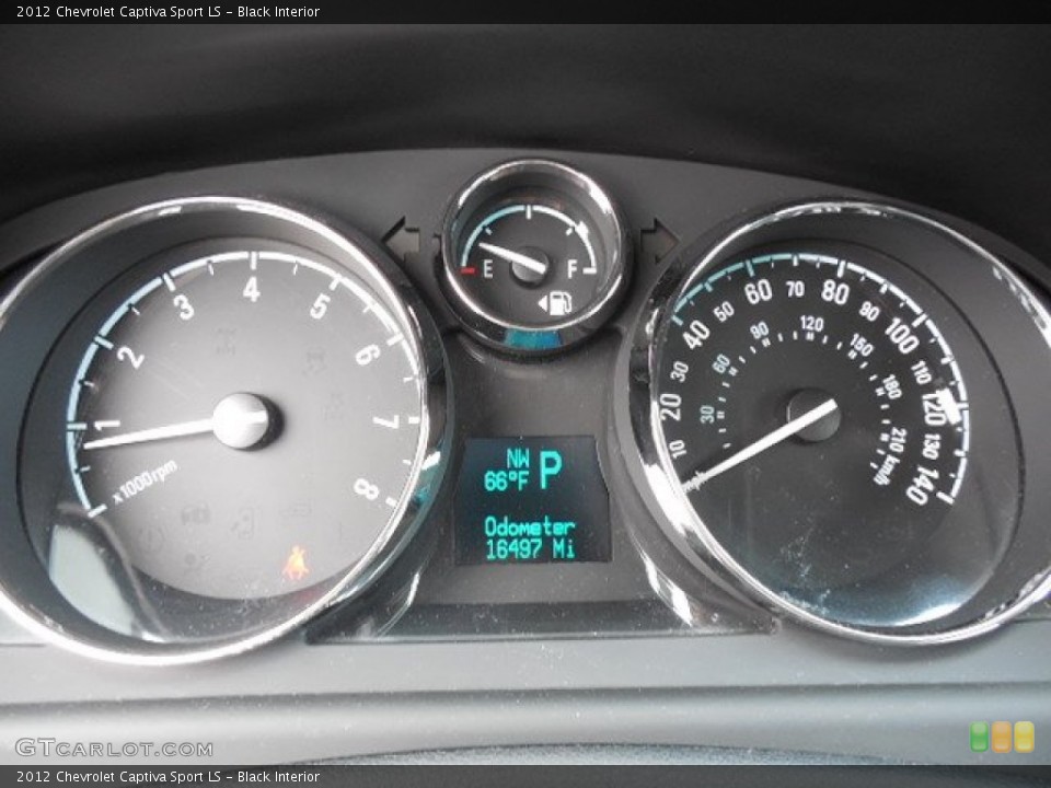 Black Interior Gauges for the 2012 Chevrolet Captiva Sport LS #80617690