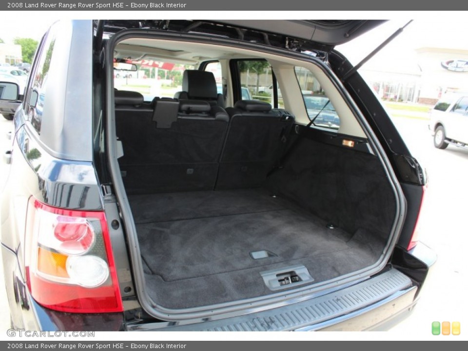 Ebony Black Interior Trunk for the 2008 Land Rover Range Rover Sport HSE #80618130