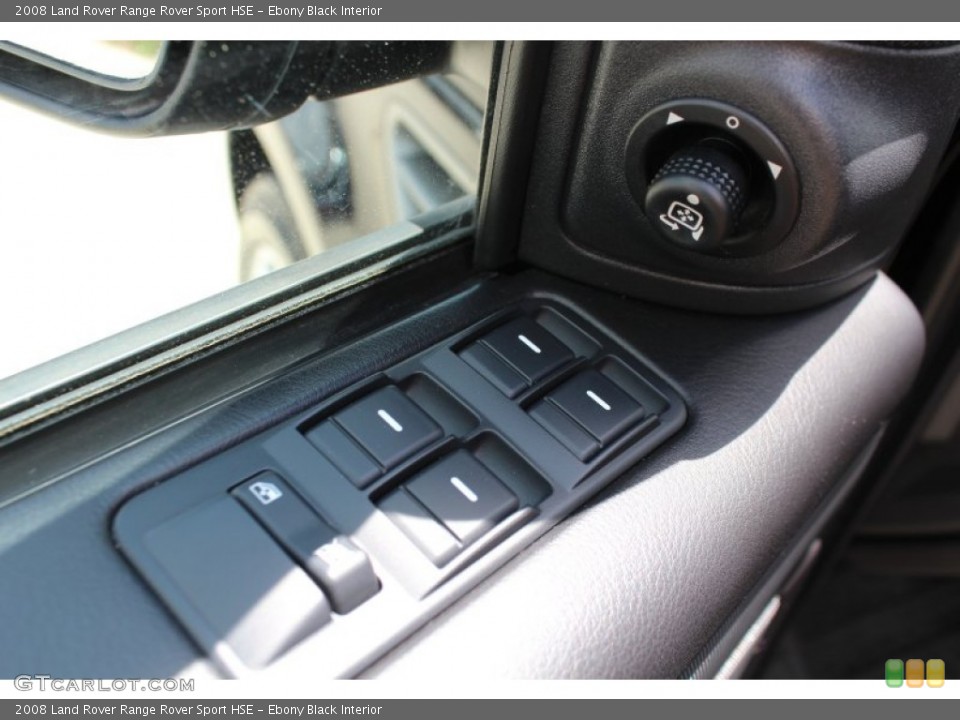 Ebony Black Interior Controls for the 2008 Land Rover Range Rover Sport HSE #80618324