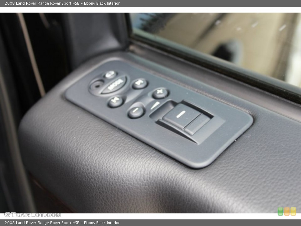 Ebony Black Interior Controls for the 2008 Land Rover Range Rover Sport HSE #80618421