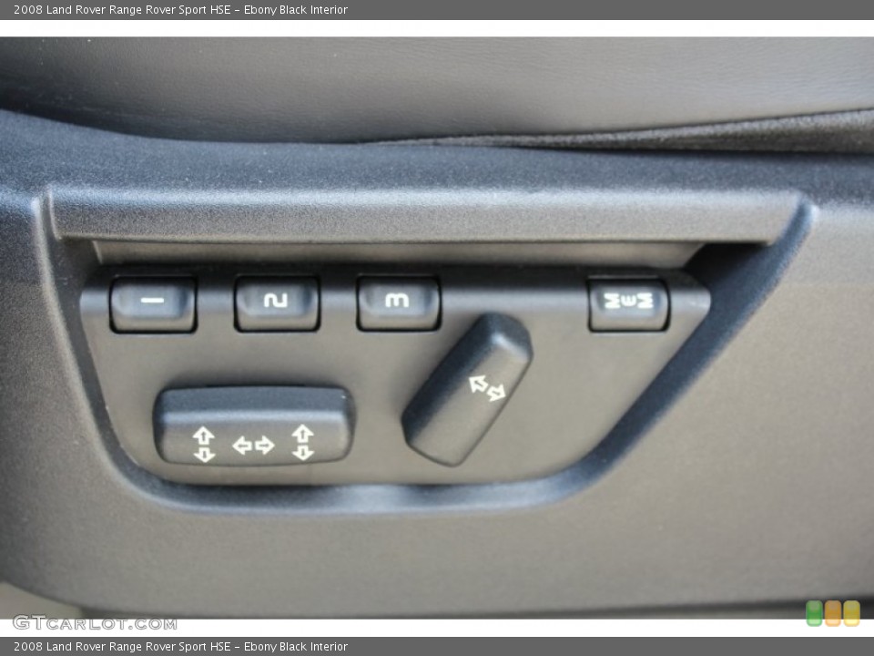 Ebony Black Interior Controls for the 2008 Land Rover Range Rover Sport HSE #80618467