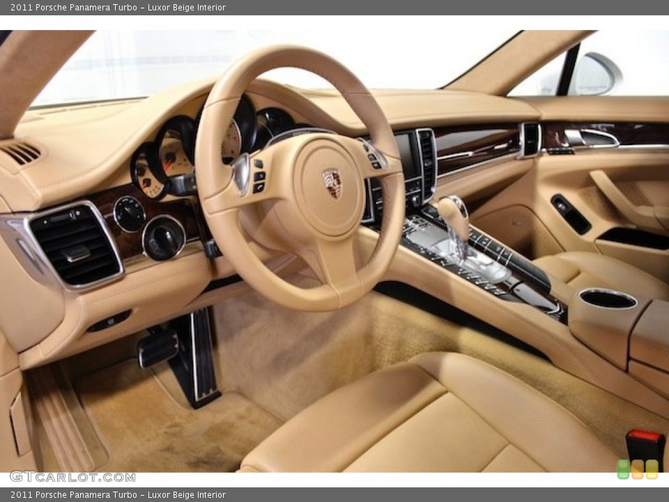 Luxor Beige Interior Prime Interior for the 2011 Porsche Panamera Turbo #80621297