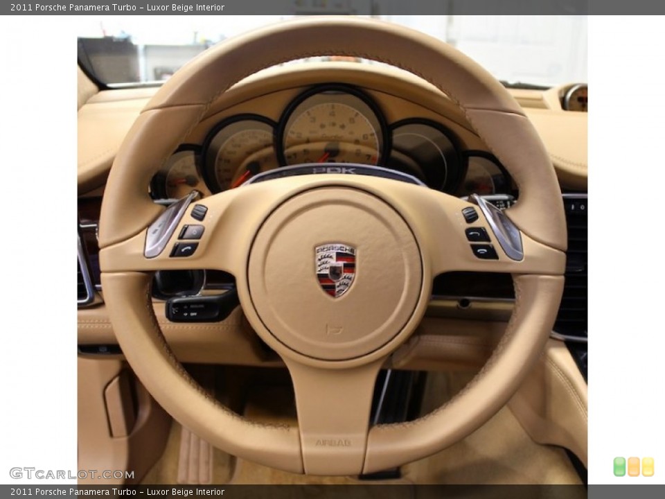 Luxor Beige Interior Steering Wheel for the 2011 Porsche Panamera Turbo #80621380