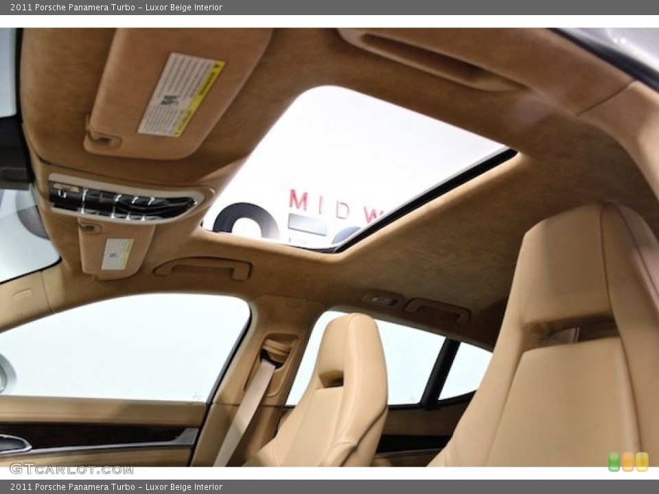 Luxor Beige Interior Sunroof for the 2011 Porsche Panamera Turbo #80621640