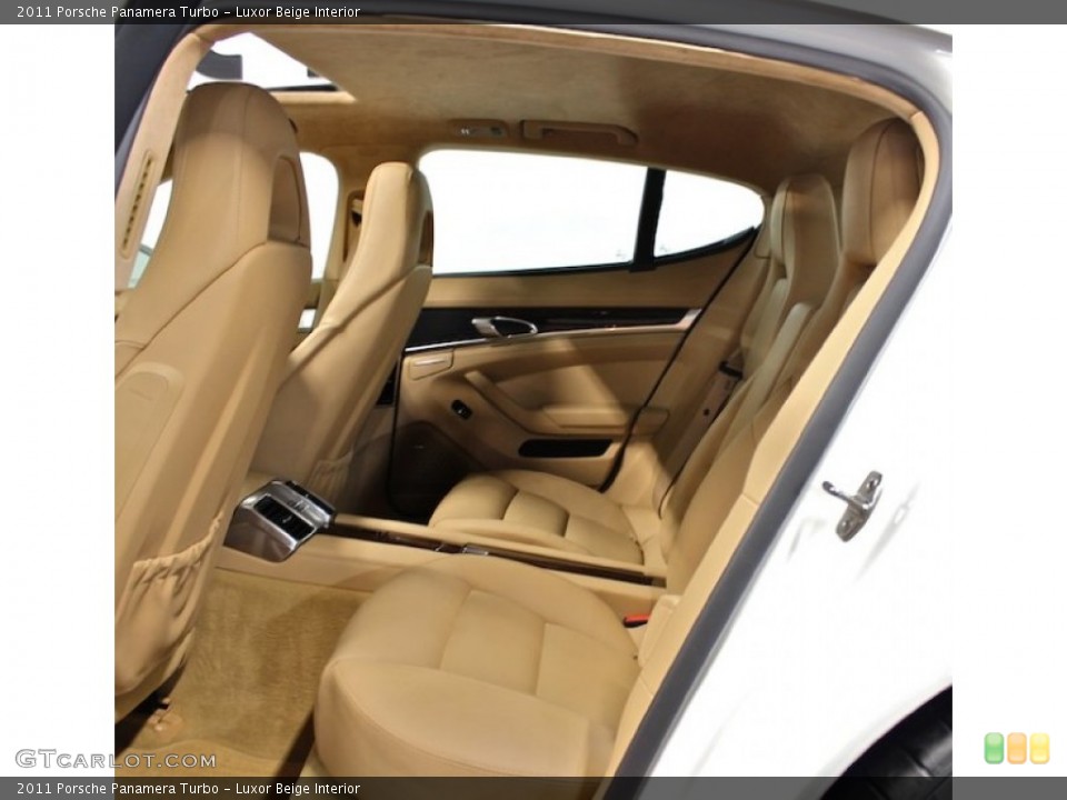 Luxor Beige Interior Rear Seat for the 2011 Porsche Panamera Turbo #80621708