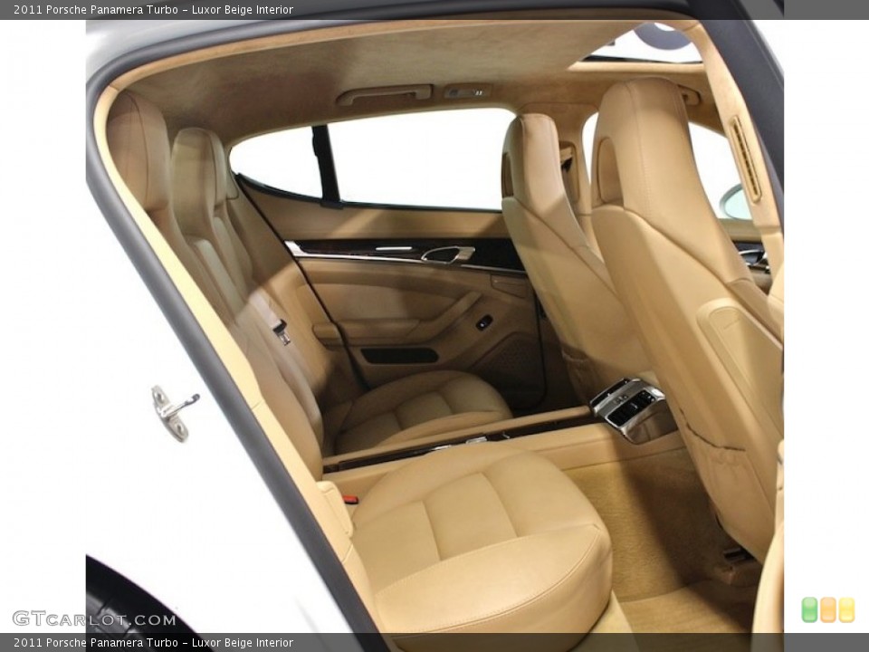 Luxor Beige Interior Rear Seat for the 2011 Porsche Panamera Turbo #80621746