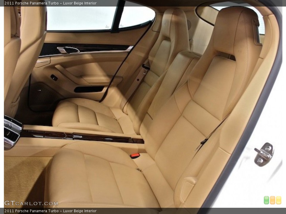 Luxor Beige Interior Rear Seat for the 2011 Porsche Panamera Turbo #80621779