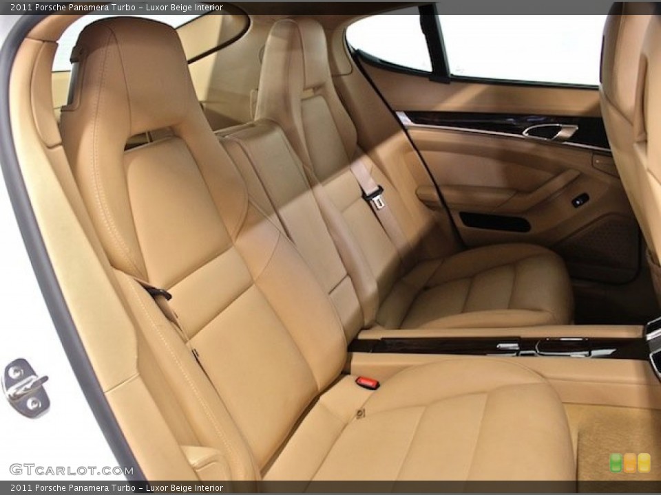 Luxor Beige Interior Rear Seat for the 2011 Porsche Panamera Turbo #80621801