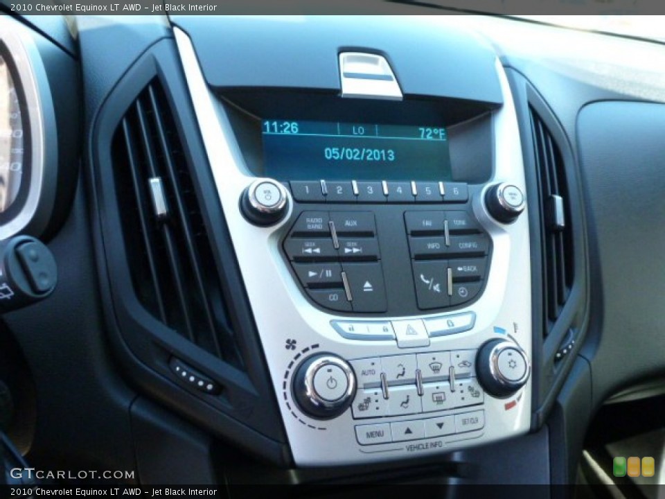 Jet Black Interior Controls for the 2010 Chevrolet Equinox LT AWD #80622058
