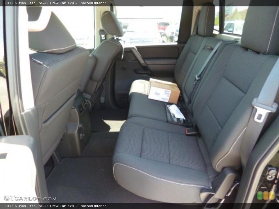 Charcoal Interior Rear Seat for the 2013 Nissan Titan Pro-4X Crew Cab 4x4 #80623980
