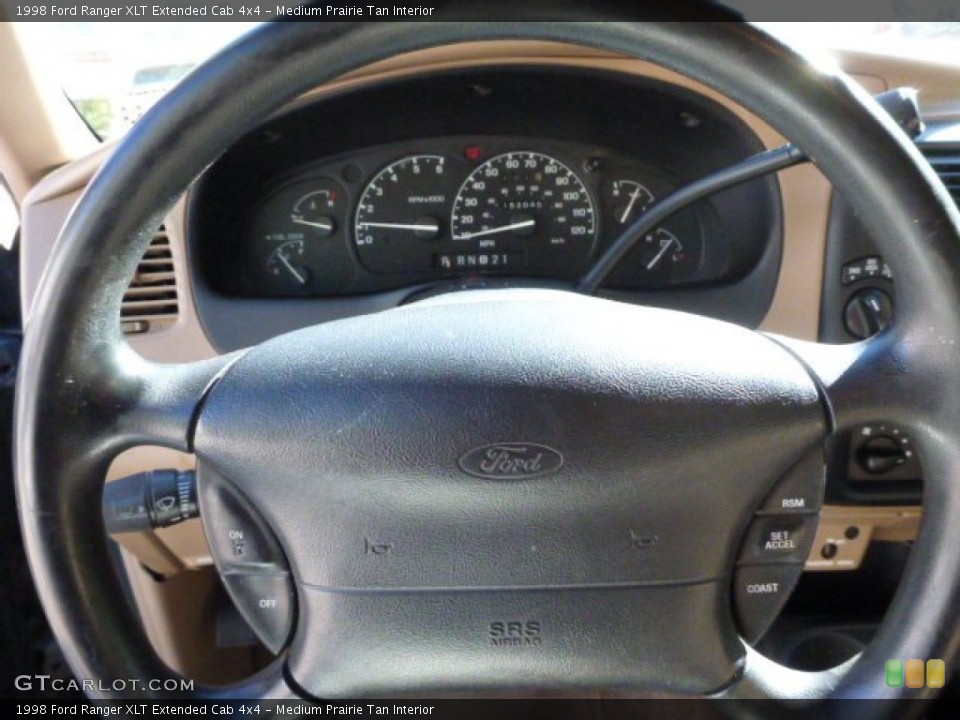 Medium Prairie Tan Interior Steering Wheel for the 1998 Ford Ranger XLT Extended Cab 4x4 #80624417