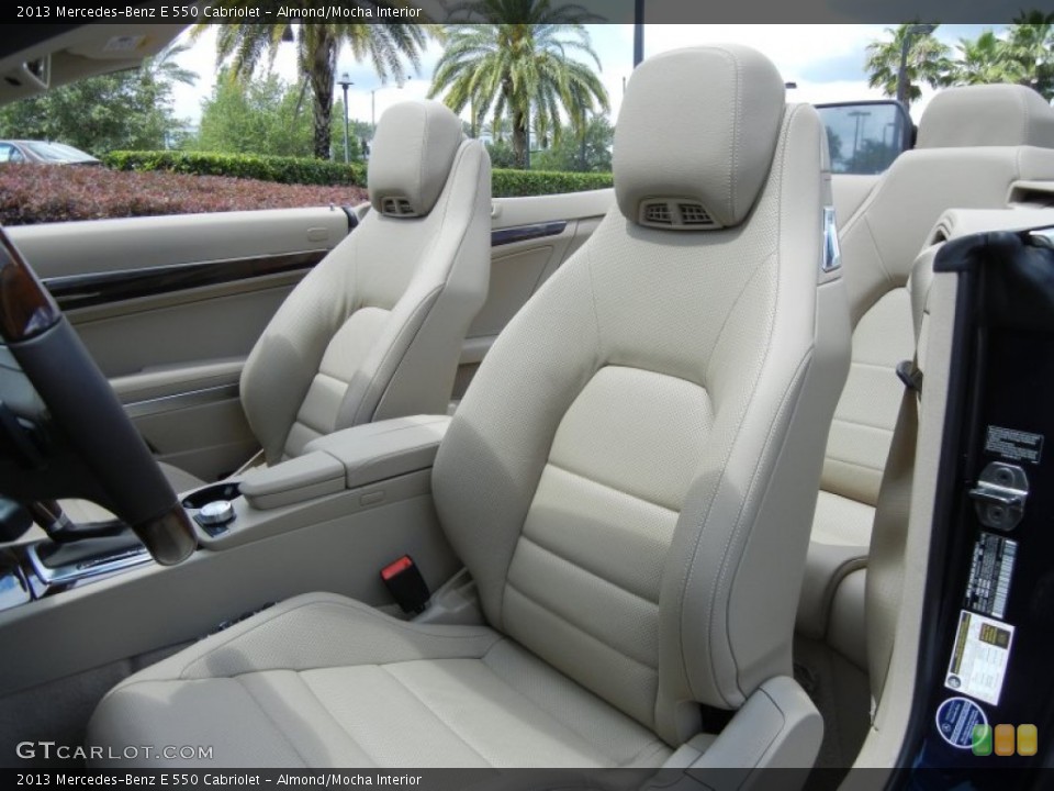 Almond/Mocha Interior Front Seat for the 2013 Mercedes-Benz E 550 Cabriolet #80625925